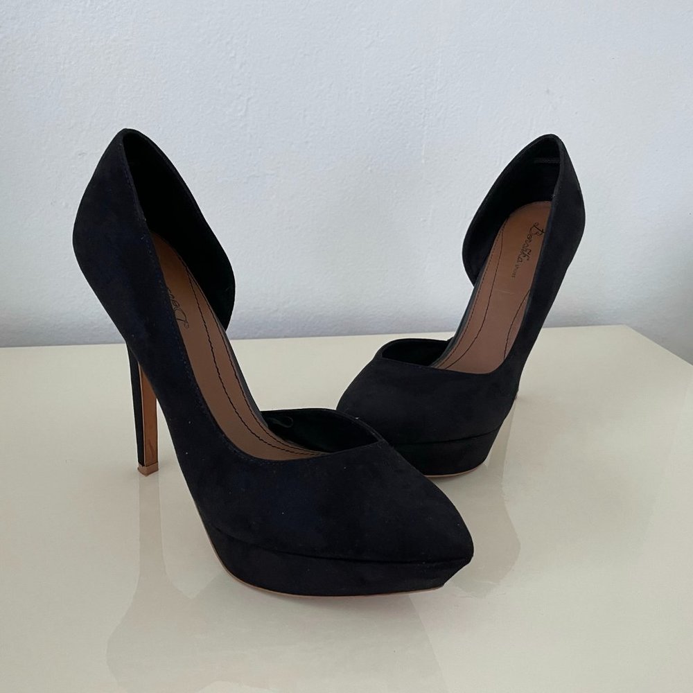 Bershka platform black heels / pumps (size 9)